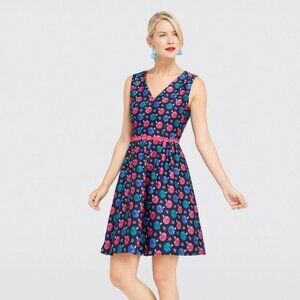 Draper James Jingle Dots Gracie Dress Pink Blue 4
